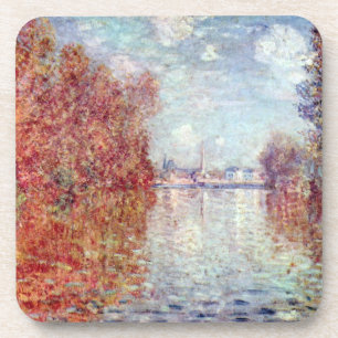 Autumn in Argenteuil by Claude Monet Coaster