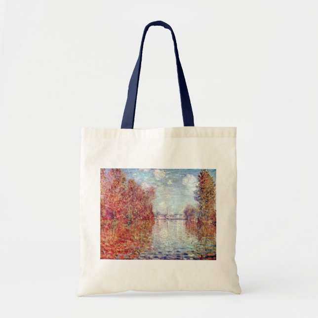 Autumn in Argenteuil by Claude Monet Tote Bag (Front)