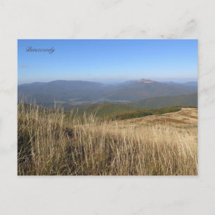 Autumn in Bieszczady mountains Postcard