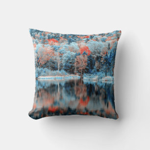 Autumn in Blue Pillow