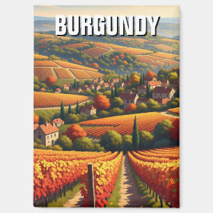 Autumn in Burgundy France Travel Magnet