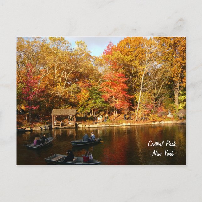 Autumn in Central Park (colour) Postcard (Front)