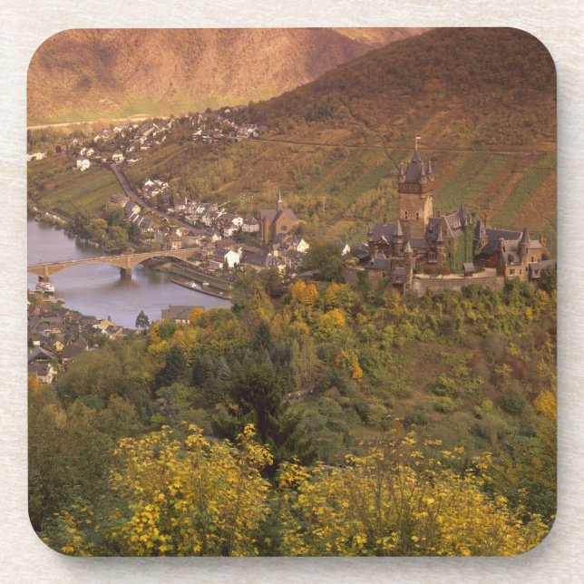 Autumn in Cochem, Rheinland Pfalz, Germany Coaster (Front)