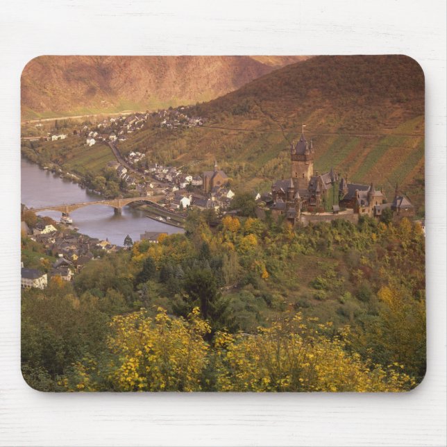 Autumn in Cochem, Rheinland Pfalz, Germany Mouse Pad (Front)