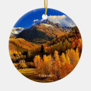 Autumn in Colorado Ceramic Ornament