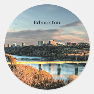 Autumn in Edmonton, Classic Round Sticker