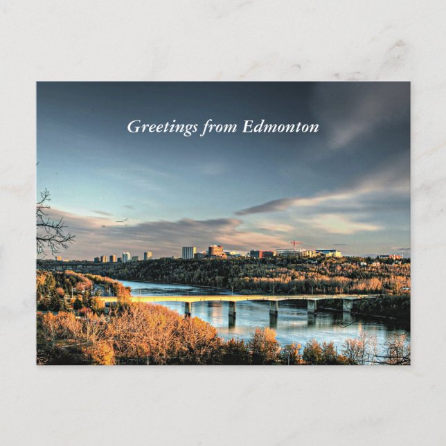 Autumn in Edmonton, scenic photograph Postcard (Front)