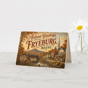 Autumn in Fryeburg Maine Greeting Card