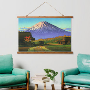 Autumn in Funatsu Mt Fuji Kawase Hasui 1953 Hanging Tapestry