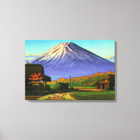 Autumn in Funatsu Mt Fuji Kawase Hasui 1953 Poster