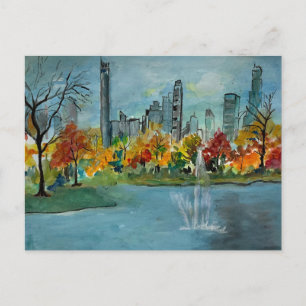 Autumn in Jacquline Kennedy Reservoir Postcard