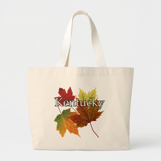 AUTUMN IN KENTUCKY LARGE TOTE BAG (Front)