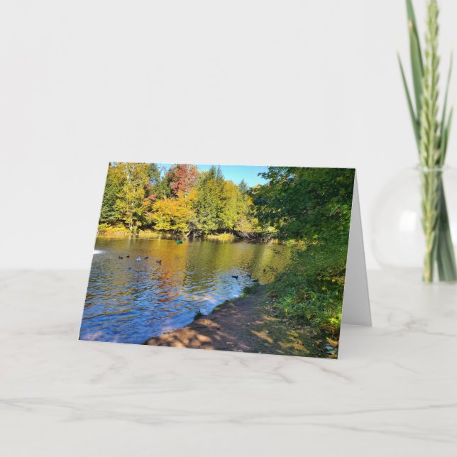 Autumn in Michigan Thank You Card (Front)