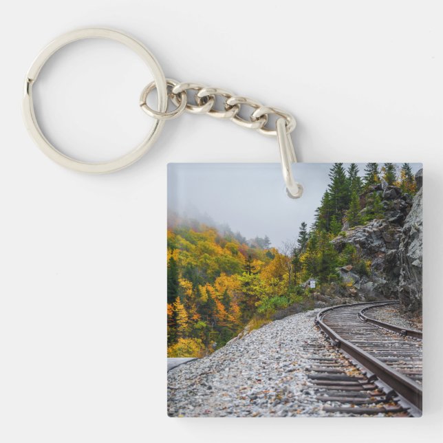Autumn in New Hampshire Acrylic Keychain (Front)