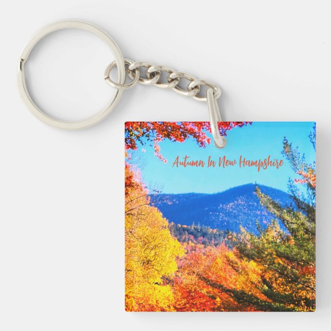 Autumn in New Hampshire  Key Ring (Front)