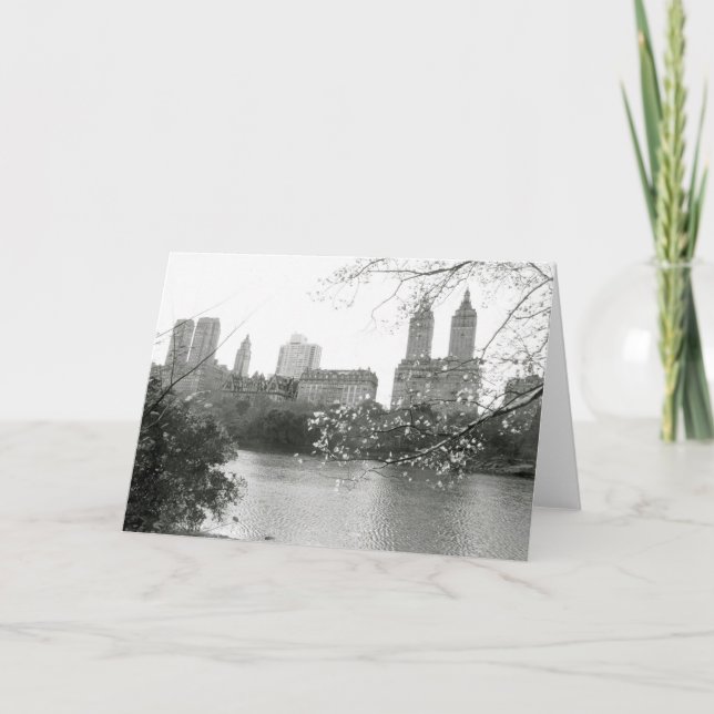 'Autumn in NY' Blank Greeting Card (Front)
