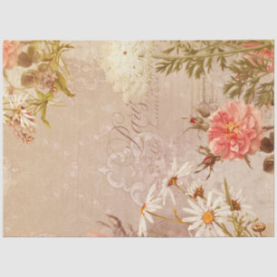 Autumn in Paris Faded Vintage Wallpaper Decoupage Tissue Paper