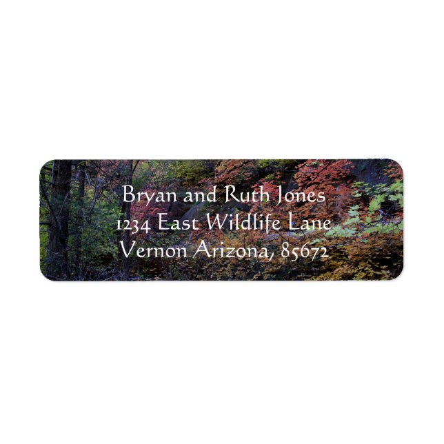 Autumn in Sedona Return Address Label (Front)