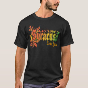 Autumn in Syracuse New York with Fall Leaves T-Shirt