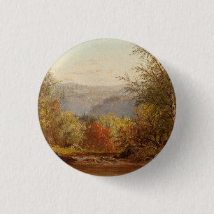 Autumn in the Catskills – Charles W. Knapp 3 Cm Round Badge