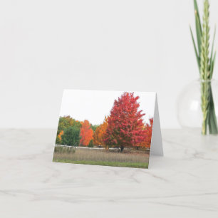 "AUTUMN IN THE COUNTRY" MICHIGAN LOCALE CARD