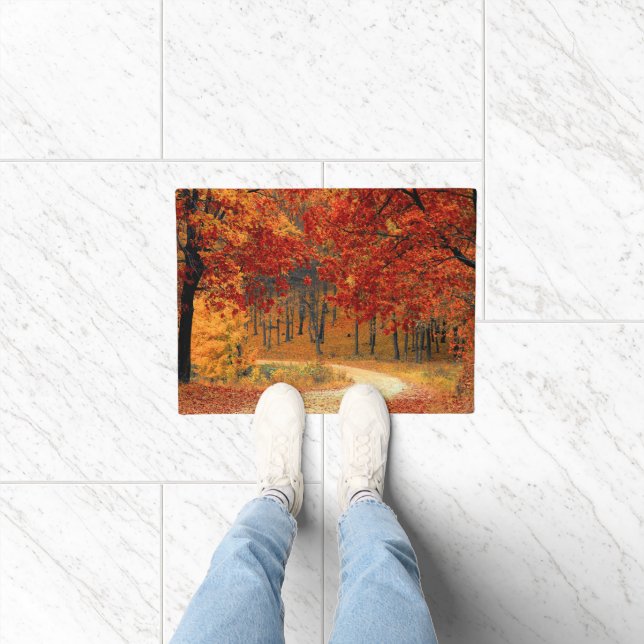 autumn in the forest doormat (Indoor)