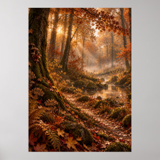 Autumn in the Fourfold Forest Poster