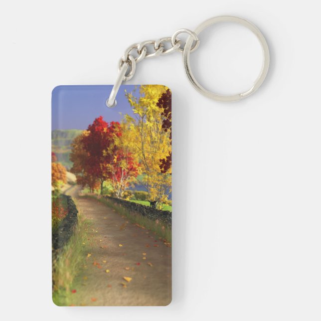 Autumn in the Glen Acrylic Keychain (Back)
