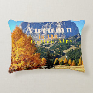Autumn in the Italian Alps Decorative Cushion