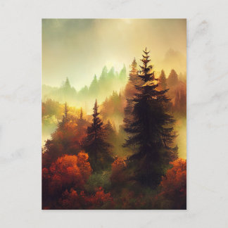 Autumn in the Mountains Landscape Postcard
