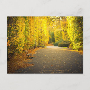 Autumn in the park in Gdansk, Poland Postcard