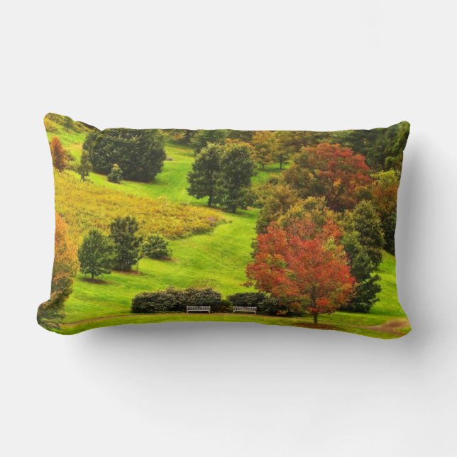 Autumn in the Park Lumbar Cushion (Front)
