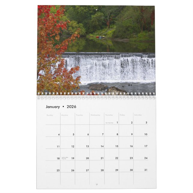 Autumn In Vermont Calendar (Jan 2026)