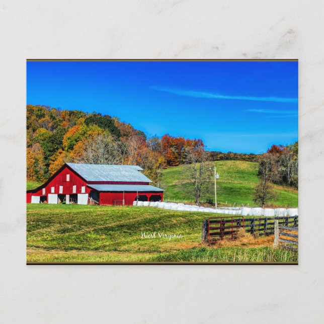 Autumn in West Virginia Postcard (Front)