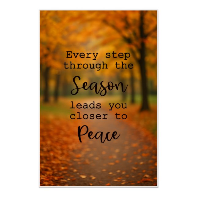 Autumn Inspirational Poster (Front)