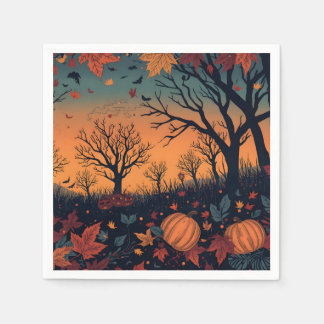 Autumn inspired art napkin