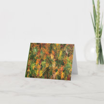 Autumn inspired greeting card