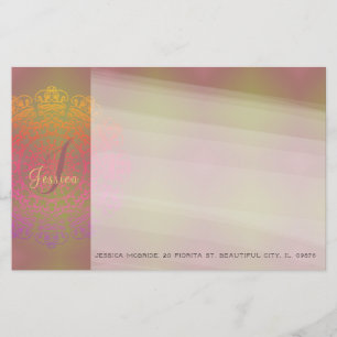 Autumn into Winter Monogram Stationery