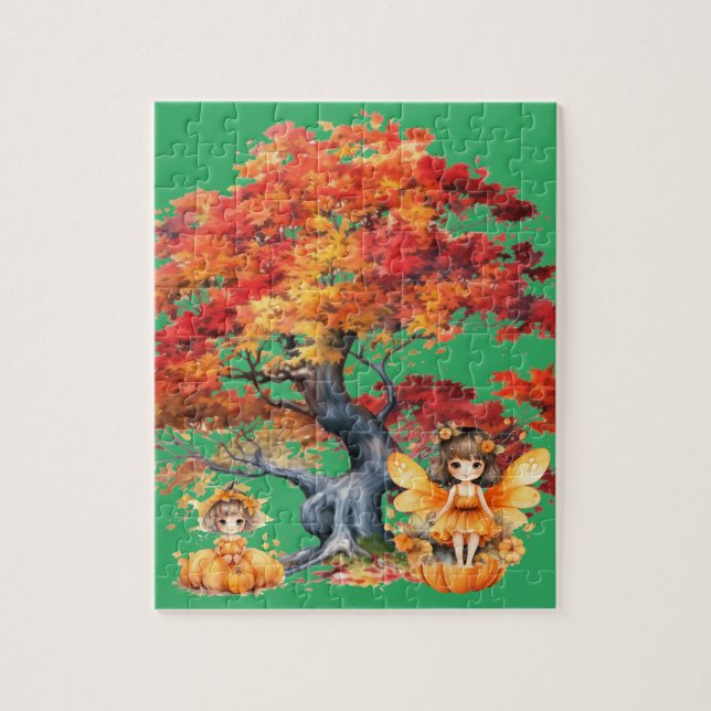 Autumn is a fun time jigsaw puzzle (Vertical)
