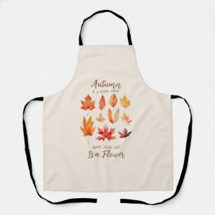 Autumn is a Second Spring – Fall Leaves Apron