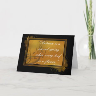 Autumn is a second spring...Greeting Card