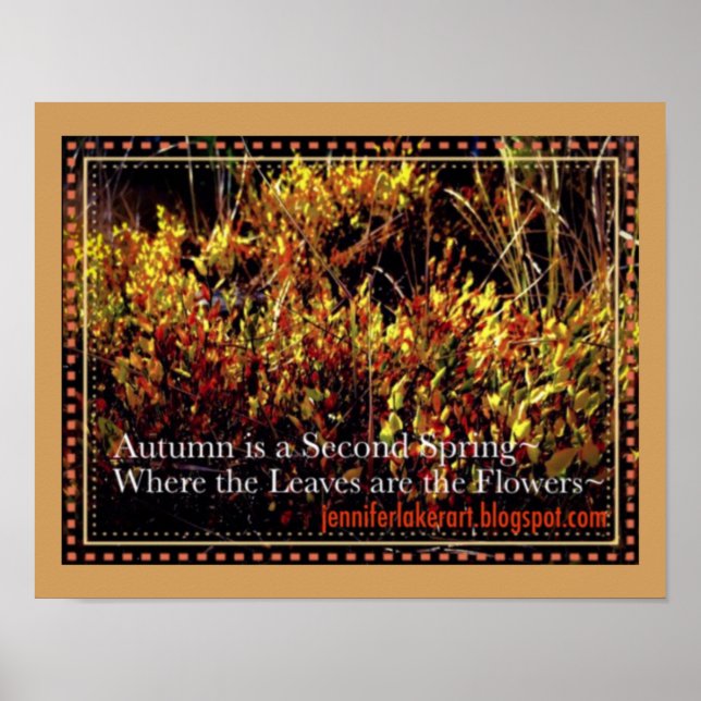 Autumn is a Second Spring! Poster (Front)