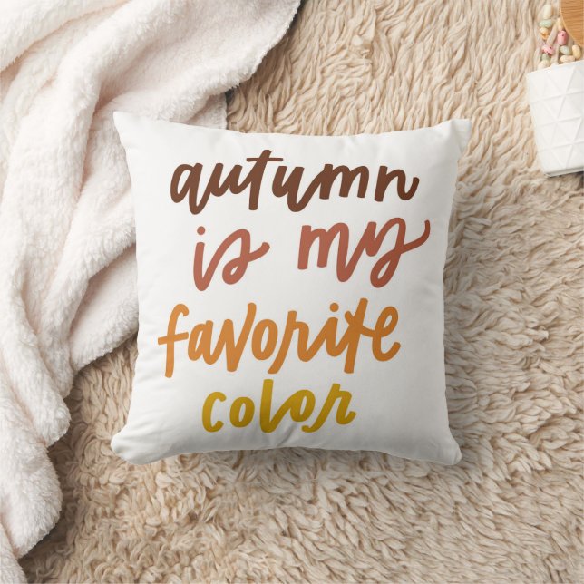"Autumn Is My Favourite Colour" Cushion (Blanket)