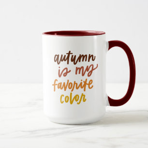 "Autumn Is My Favourite Colour" Mug