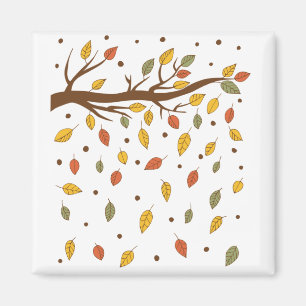 autumn isolated blade branch magnet