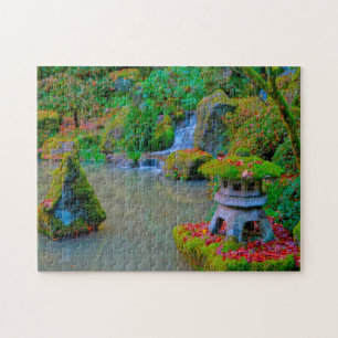 Autumn Japanese Garden Oregon. Jigsaw Puzzle