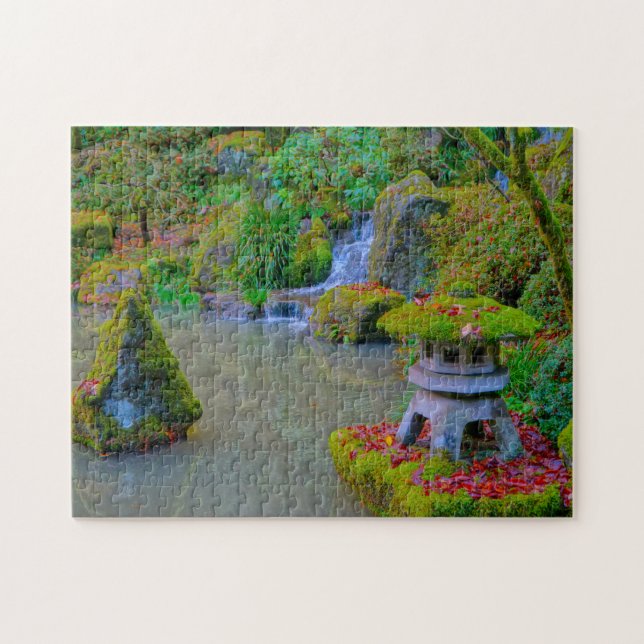 Autumn Japanese Garden Oregon. Jigsaw Puzzle (Horizontal)