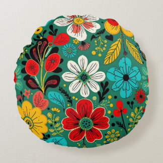 Autumn Joy N01 Round Cushion