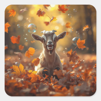 Autumn Joy Square Sticker