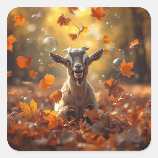 Autumn Joy Square Sticker (Front)